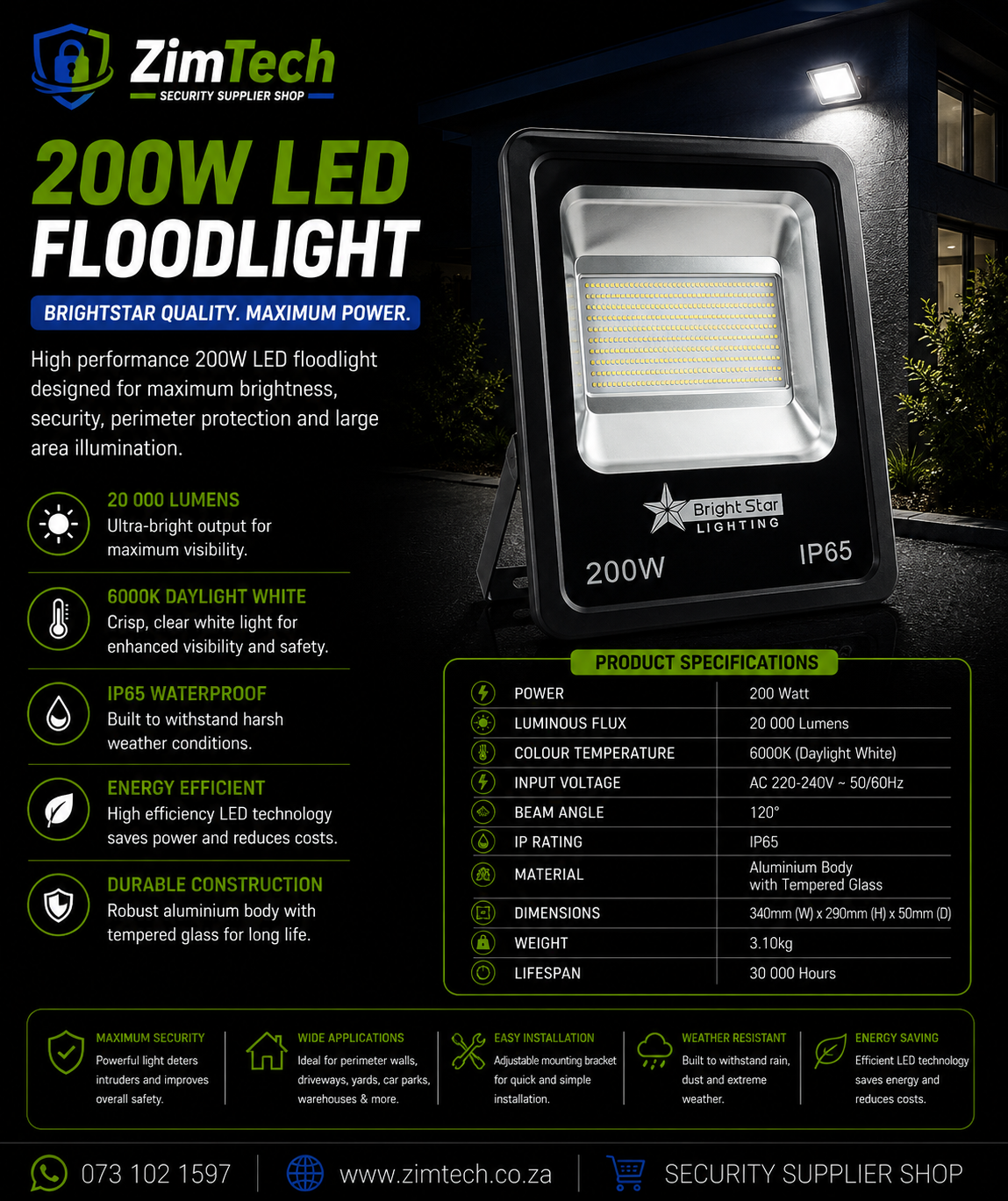 200 Watt LED Floodlight