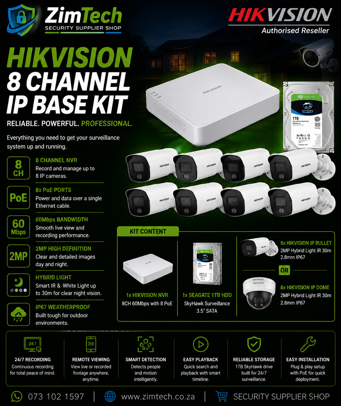 Hikvision 8Ch IP Base Kit